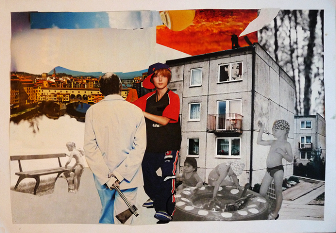 dzielnica,collage, format 42x29, 26.08.2014 Wrocław