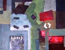 Java, akryl na papierze, 48x33, lipiec 2010, Kłodzko