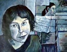 Uczennica, akryl na papierze, 48x34, 12 wrzesień 2010, Wrocław