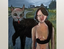 kobieta i kot - Piotr Smogór